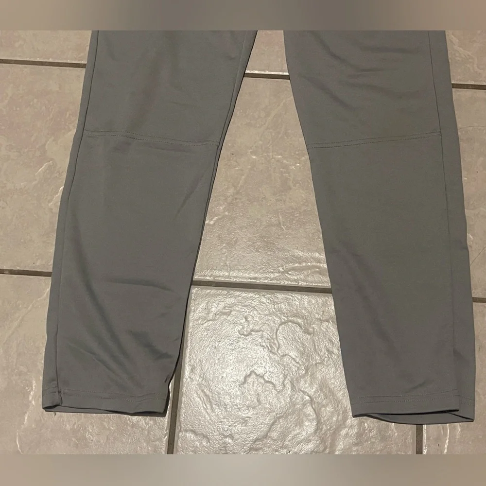 Rawlings Men's Semi-Relaxed Baseball Gray Pants Size Medium‎ Elastic Waist